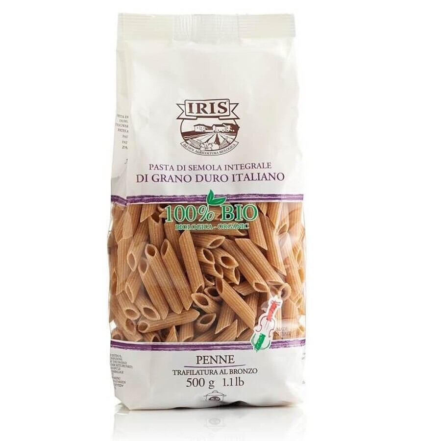 Penne din grau dur, 500 gr, Iris