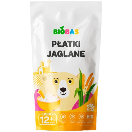 BioBas Copos de Alforfón Bio, sin azúcar añadido, a partir de 12 meses, 220 g