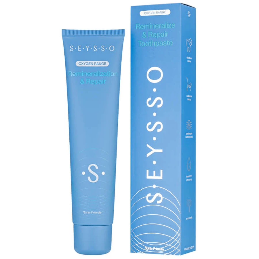 Seysso Oxygen, pastă de dinți, remineralizare și restaurare, fără fluor, 75 ml