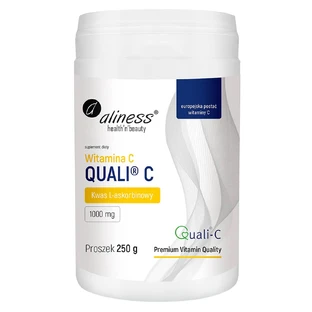 Aliness Vitamin C Quali-C, L-ascorbic acid 1000 mg, 250 g