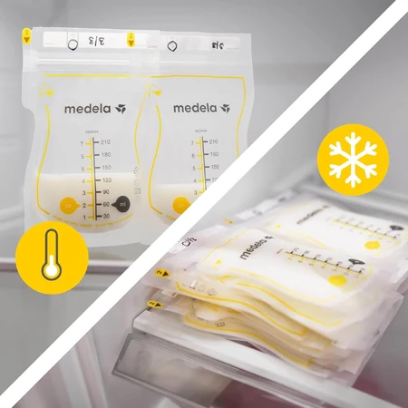 Medela Easy Pour, breastmilk storage bags, 25 pieces