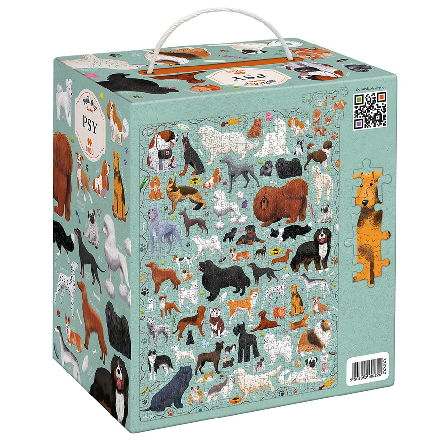 CzuCzu Puzzlove Perros, puzzle familiar, 1000 elementos