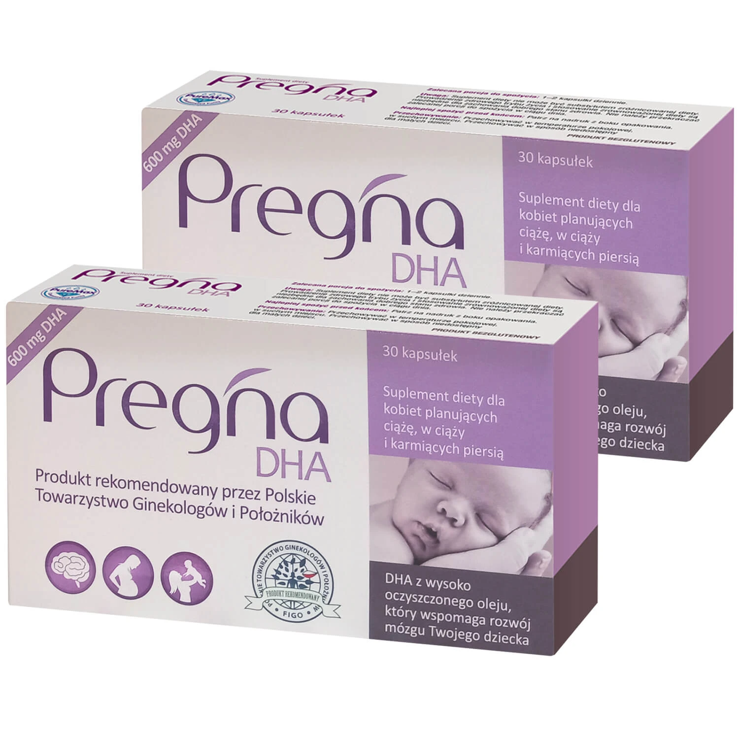 Pregna DHA Kit, für schwangere und stillende Frauen, 2 x 30 Kapseln