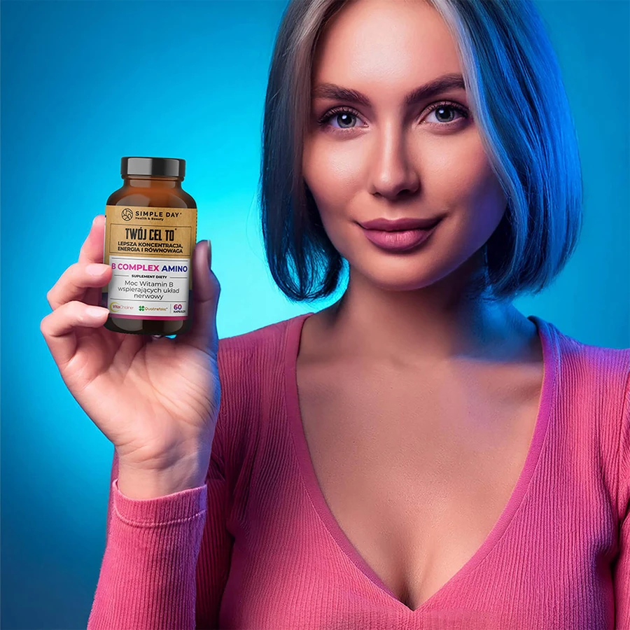 Simple Day Vitamine B Complex Amino, 60 capsules