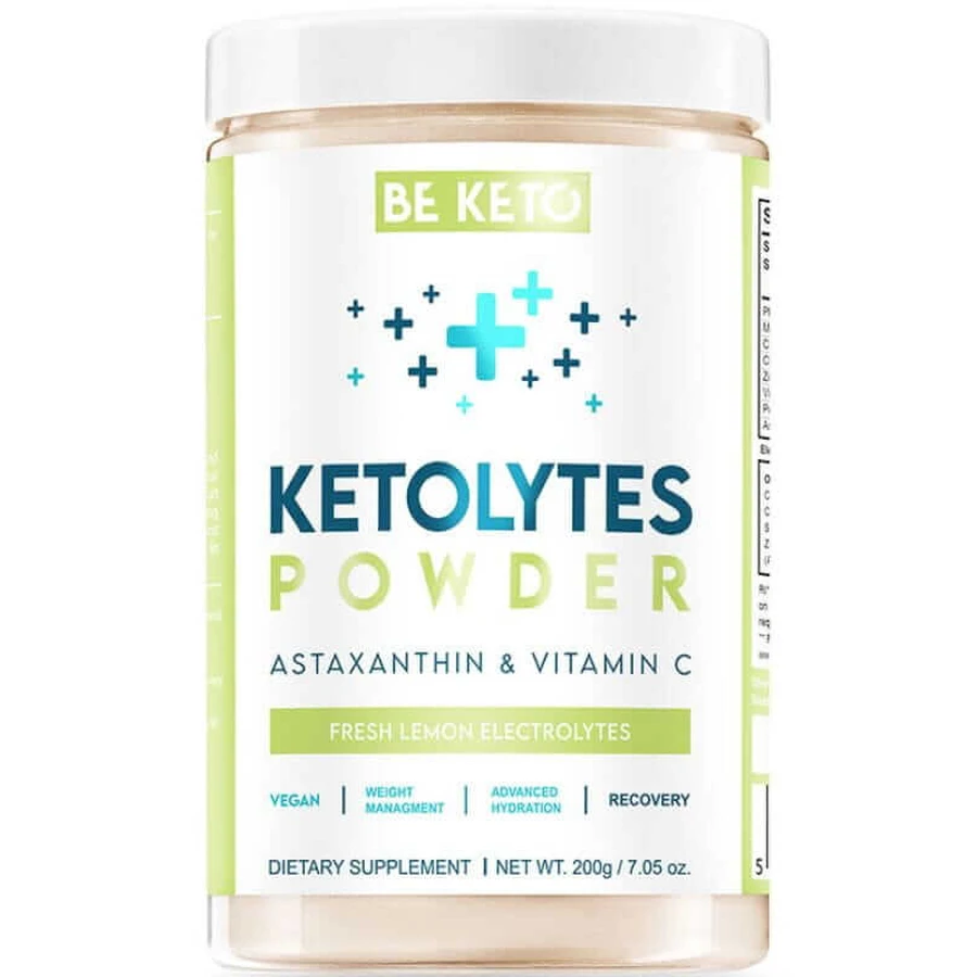 Ketolytes Electrolytes Powder - Fresh Lemon 200g BeKeto