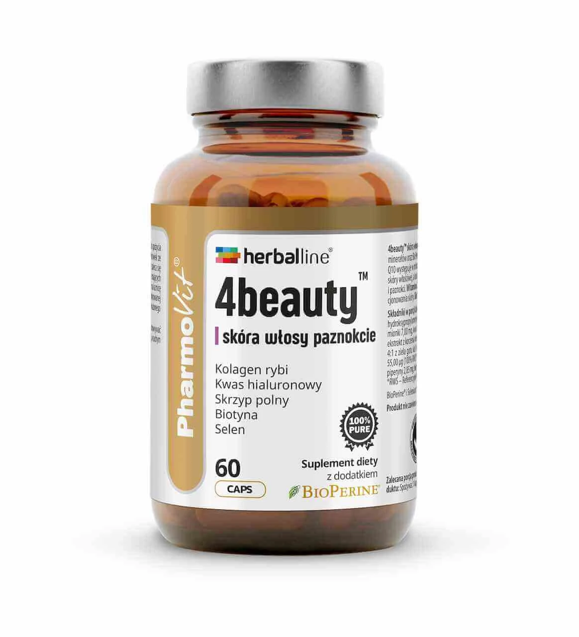 Pharmovit Herballine 4beauty Haut Haare Nägel 60 Kapseln