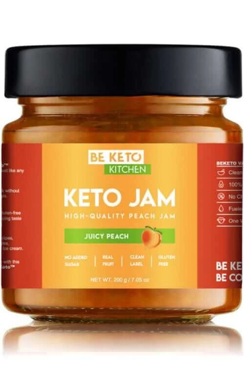 Keto Saftige Pfirsichmarmelade 200g BeKeto