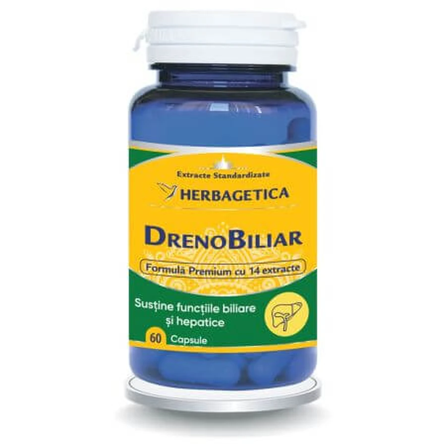 Drenobiliar, 60 capsule, Herbagetica