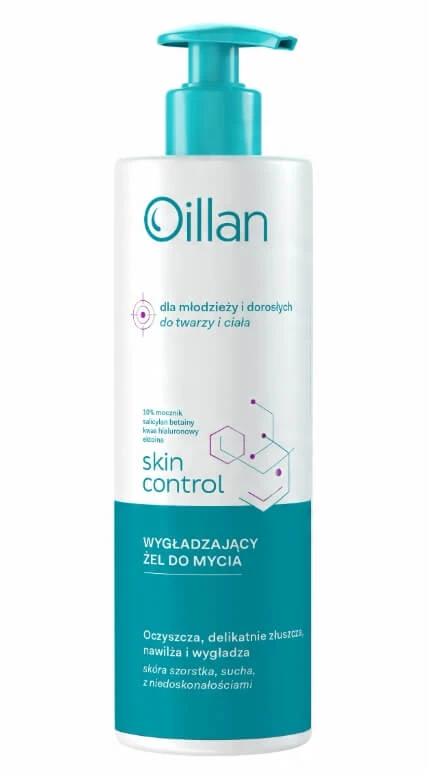 Oillan Skin Control Glättendes Körper- und Gesichtswasser mit 10% Harnstoff, 400 ml
