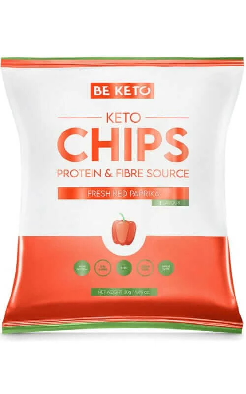 Keto Chips - Frische rote Paprika 30g BeKeto
