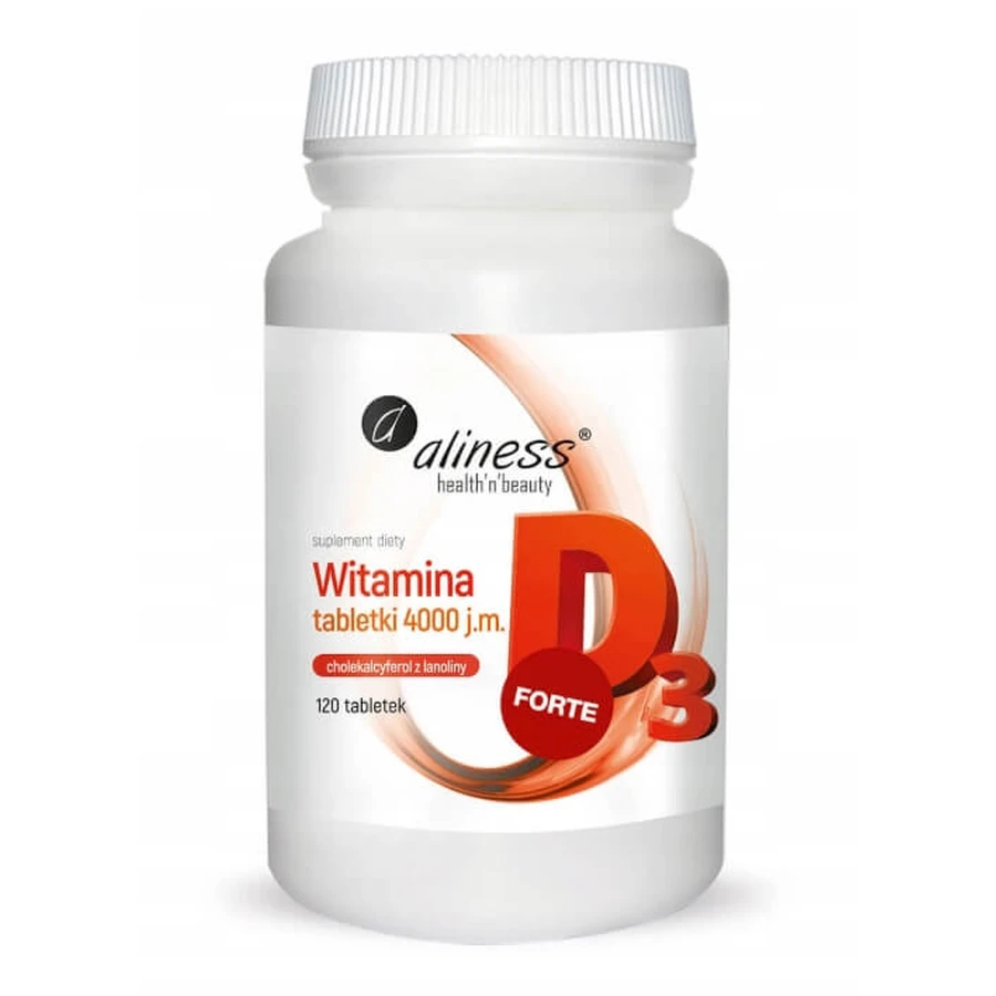 Aliness Vitamine D3 Forte 4000 UI, 120 comprimés