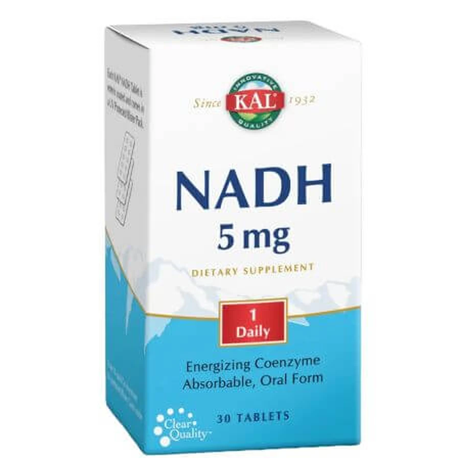 NADH, 5 mg, 30 Tabletten, Kal