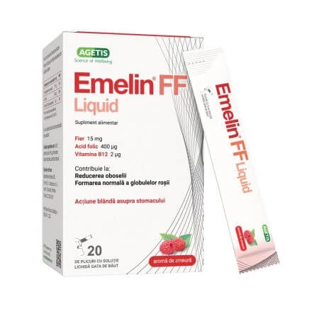 Eisenbisglycinat Emelin FF Flüssig, 20 Beutel, Medochemie Ltd