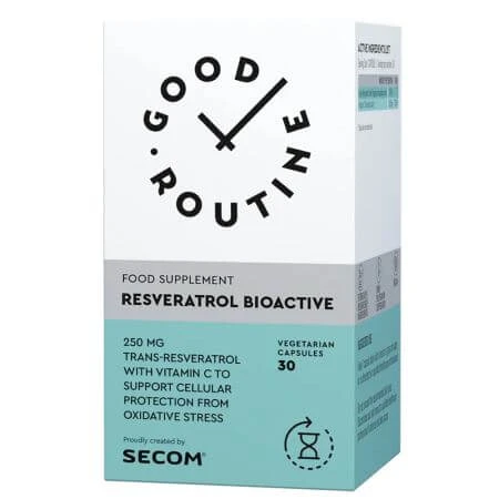 Resveratrol Bioactive Good Routine, 30 vegetarische Kapseln, Secom