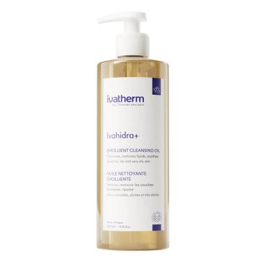 Beruhigendes Waschöl für trockene und sehr trockene Haut, Ivahidra+, 400 ml, Ivatherm