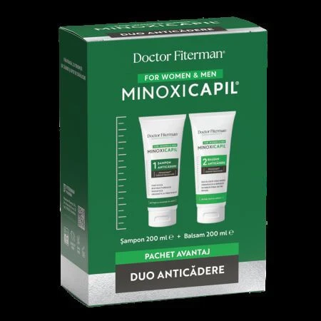 Set Shampoo 200 ml + Spülung 200 ml Minoxicapil, Doktor Fiterman