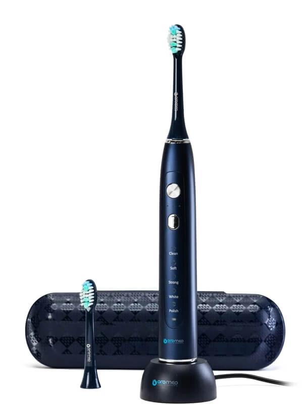 Oromed ORO-SONIC X PRO elektrische Schallzahnbürste navy blau