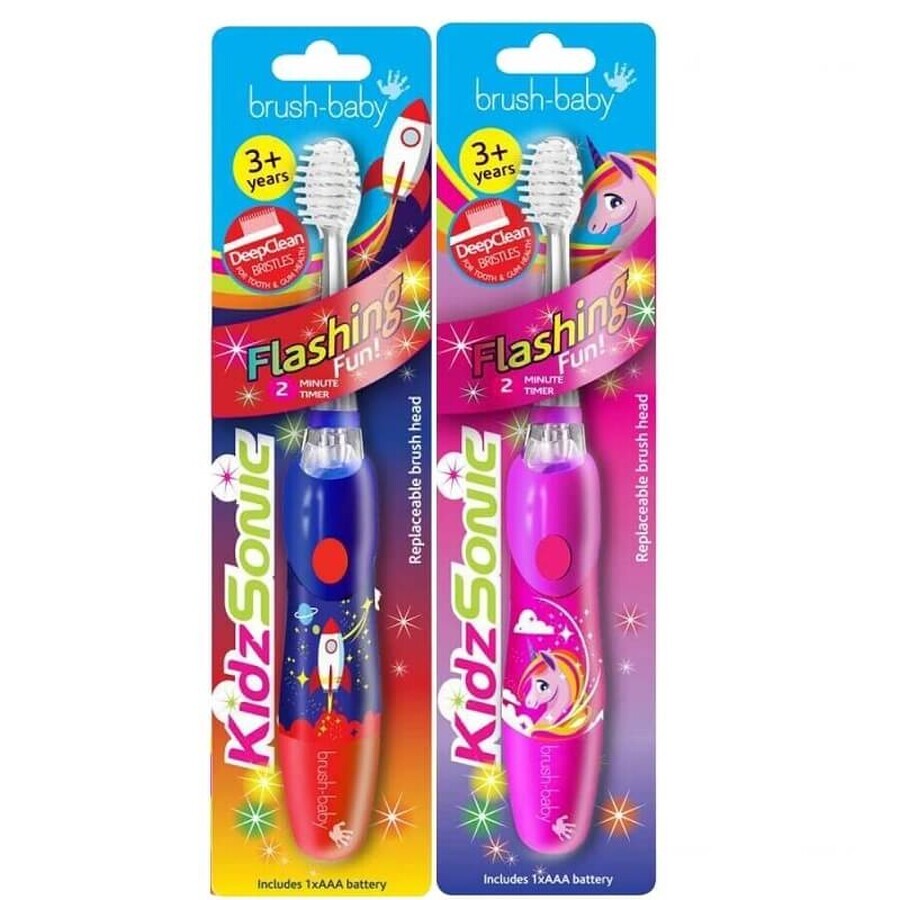 Periuță electrică, KidzSonic, 3-6 ani, Brush Baby