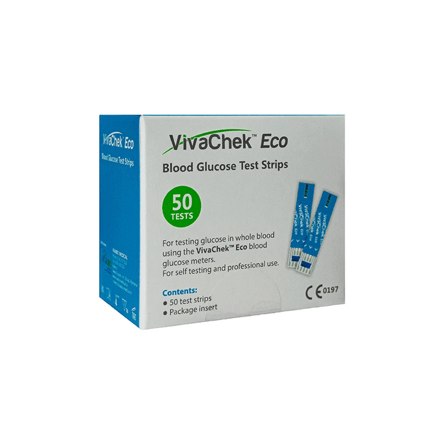 50 VivaChek Eco 50 Blutzuckertests