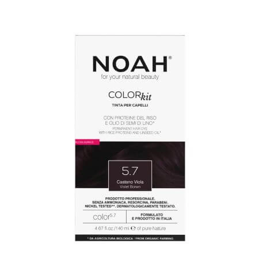 Natürliche Haarfarbe, Saten Violet 5.7, 140 ml, Noah