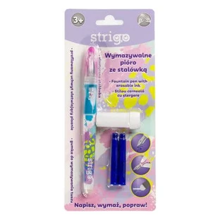 Wrijvingsuitwisbare balpen met inkt, Roze, 1 stuk, Strigo
