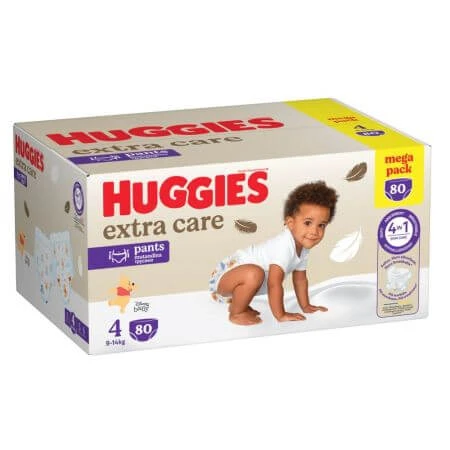 Extra Care Windelhöschen, Nr. 4, 9-14 kg, 80 Stück, Huggies
