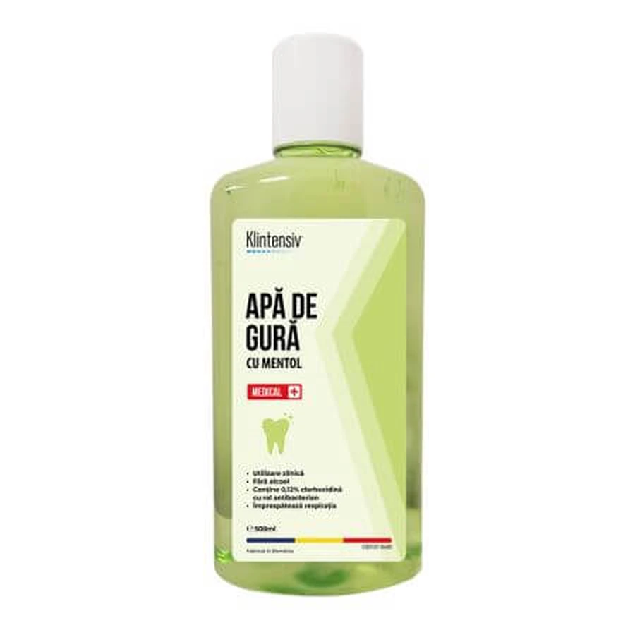 Płyn do płukania ust z chlorheksydyną, 500 ml, Klintensiv: ceny i cechy