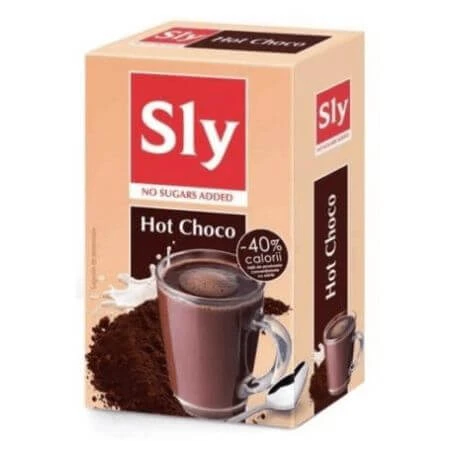 Heißes Getränk auf Kakaobasis ohne Zuckerzusatz, 7x15 g, Sly