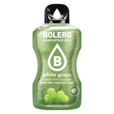 Bolero White Grape, boisson en poudre, 9 g