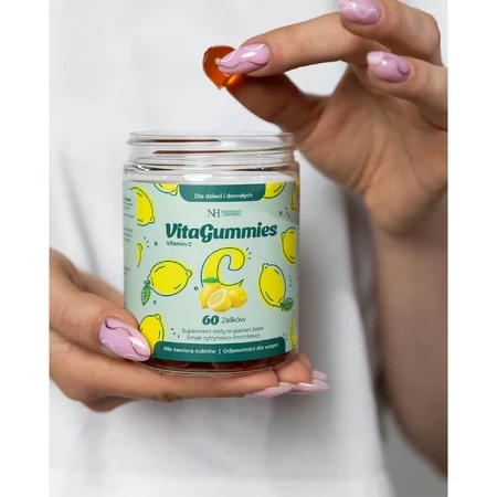 Noble Health VitaGummies Vitamina C, aromă de lămâie și limetă, 60 bucăți