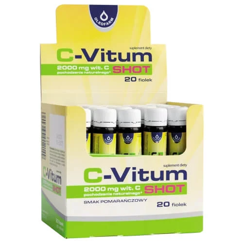 C-Vitum Shot, Orangengeschmack, 25 ml x 20 Fläschchen