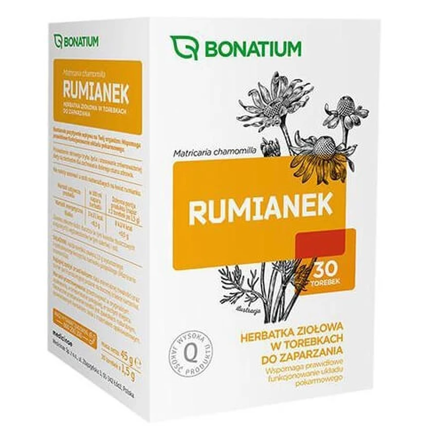 Bonatium Ceai de plante cu mușețel, 30 pliculețe