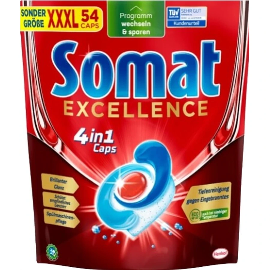 Somat Excellence 4in1 Dishwasher Tablets 54 pieces, 934.2g