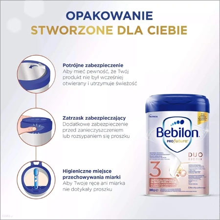 Bebilon Profutura DuoBiotik 3 set, nutritious milk-based formula, after 1 year, 2 x 800 g