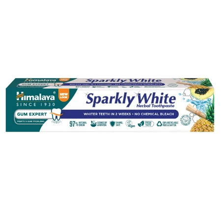 Himalaya Sparkly White Set, pflanzliche Zahnpasta, aufhellend, 2 x 75 ml