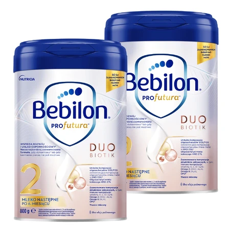Bebilon Profutura Duo Biotik 2, lapte de continuare, după 6 luni, 2 x 800 g