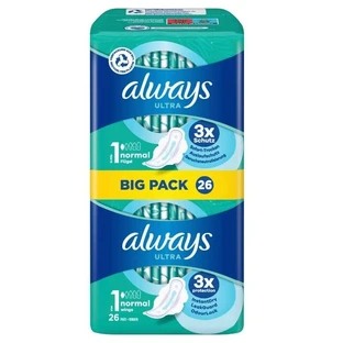Always, Ultra, prosoape sanitare, 26 bucăți
