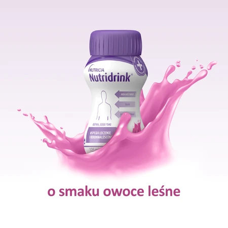 Set Nutridrink, integratore alimentare, gusto frutta di bosco, 12 x 125 ml