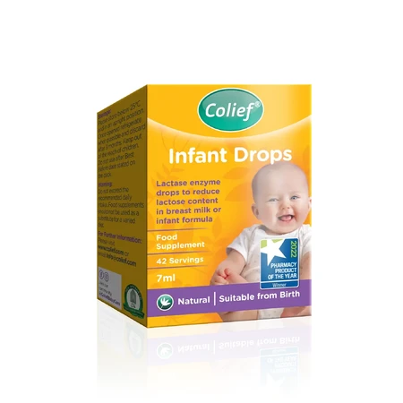 Drops with lactase enzyme, Infant Drops, 7 ml, Colief