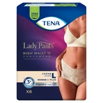 Tena Lady Pants Creme, absorberende slips, maat L, 95-130 cm, Plus, 8 stuks