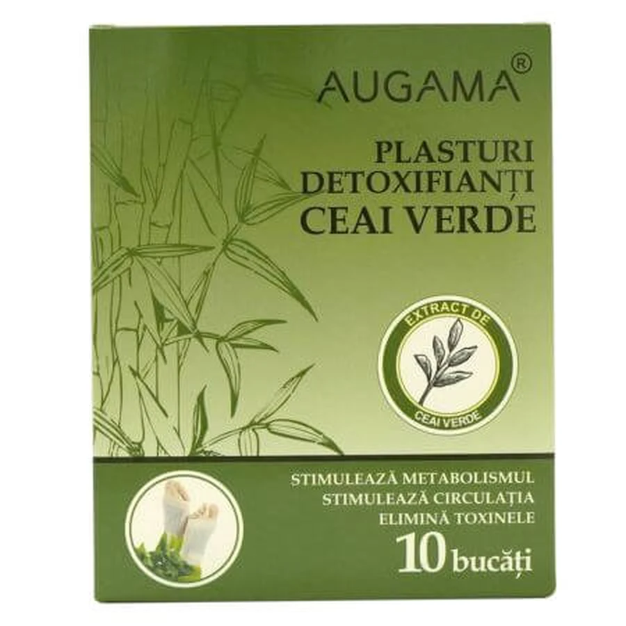 Augama groene thee detox pleisters, 10x12 cm, 10 stuks, Henan Kangdi Medical