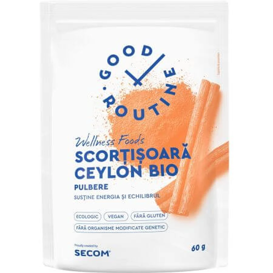Ceylon Organic Good Routine Organic Ceylon Skullcap Powder, 60 g, Secom