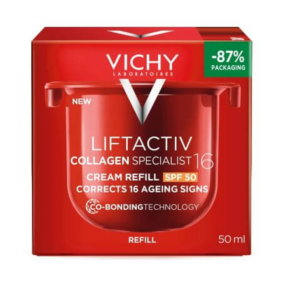 Vichy Liftactiv Collageen Specialist 16 Anti-Rimpel Dagcrème SPF 50, 50 ml, Vichy