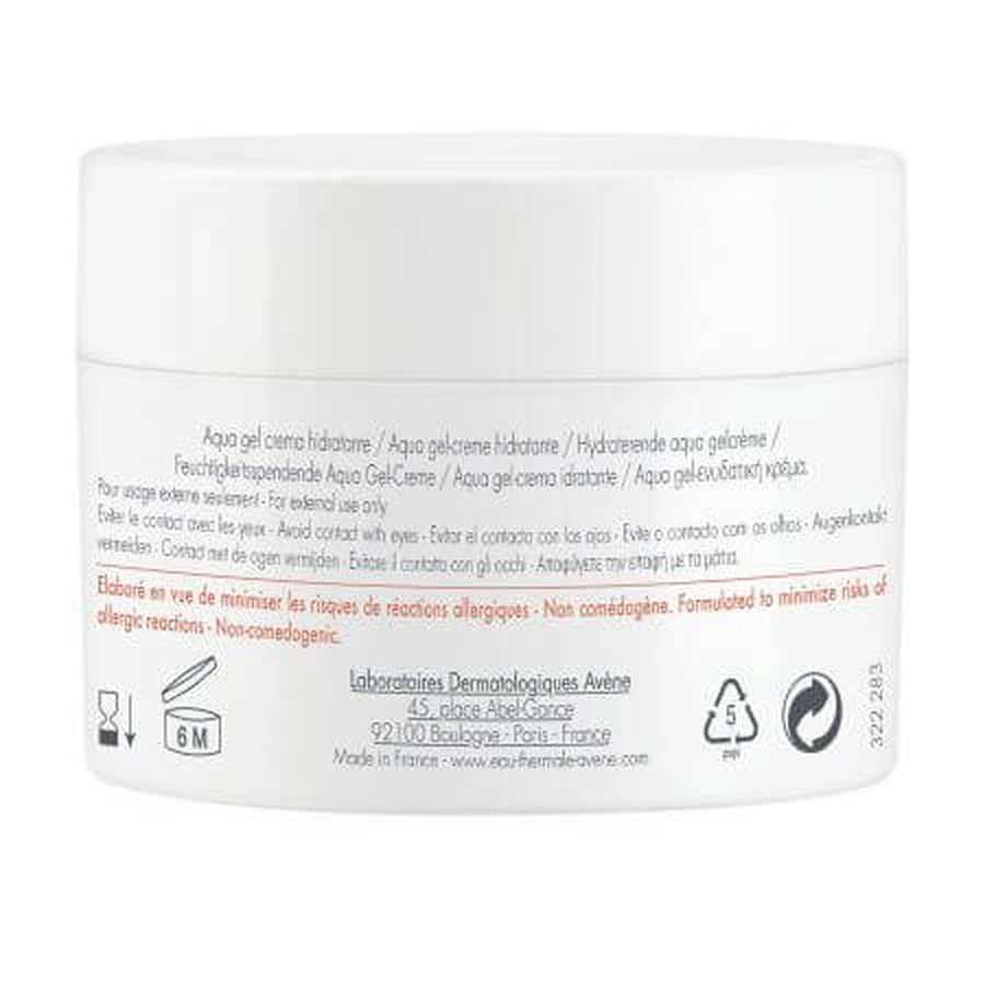 Feuchtigkeitsspendende Gesichtscreme Aqua Gel Hydrance, 50 ml, Avene