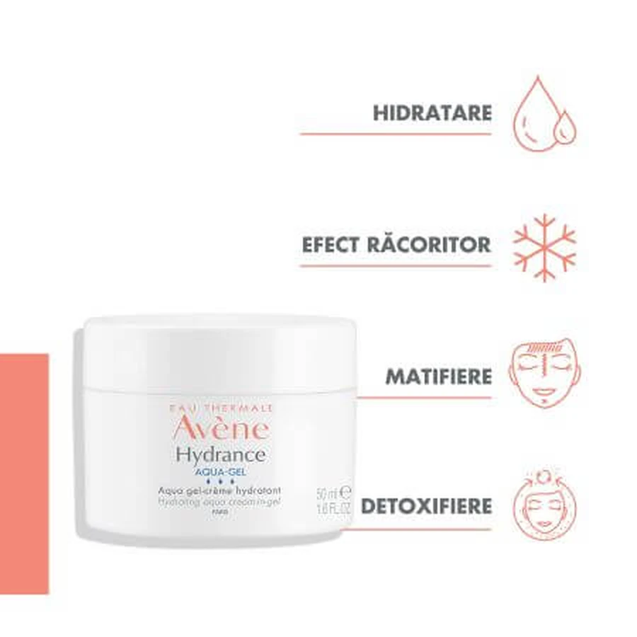 Feuchtigkeitsspendende Gesichtscreme Aqua Gel Hydrance, 50 ml, Avene