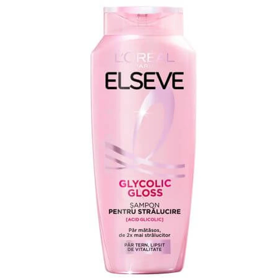 Shampoo lucidante per capelli Glycolic Gloss, 400 ml, Elseve