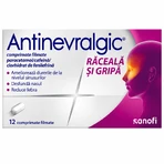 Antinevralgic Raffreddore e Influenza, 12 compresse rivestite con film, Sanofi