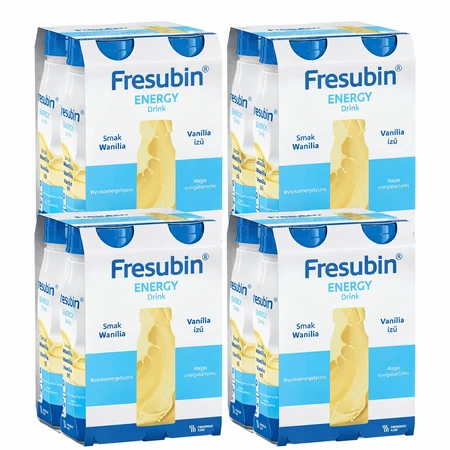 Fresubin Energy Bebida energética con sabor a vainilla, 16x200 ml, Fresenius Kabi