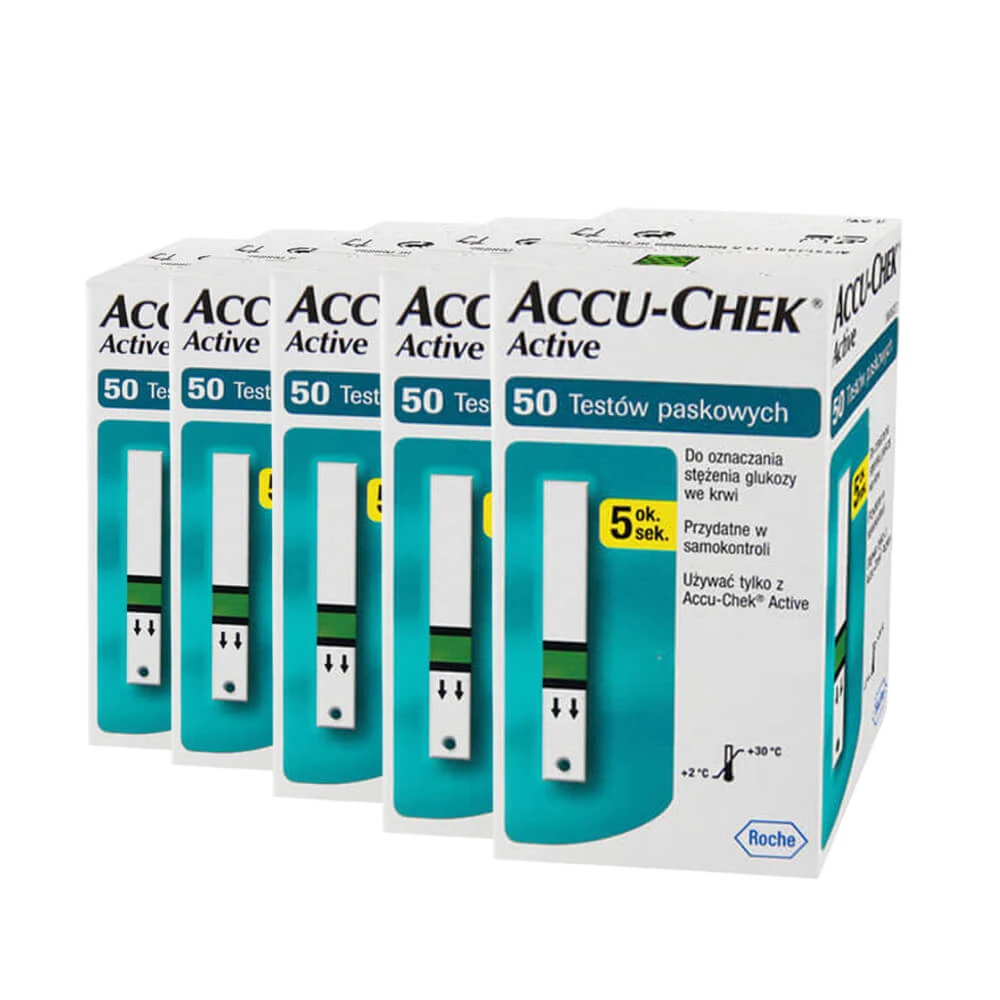 Accu-Chek Active Teststreifen, 5x50 Einheiten, Roche