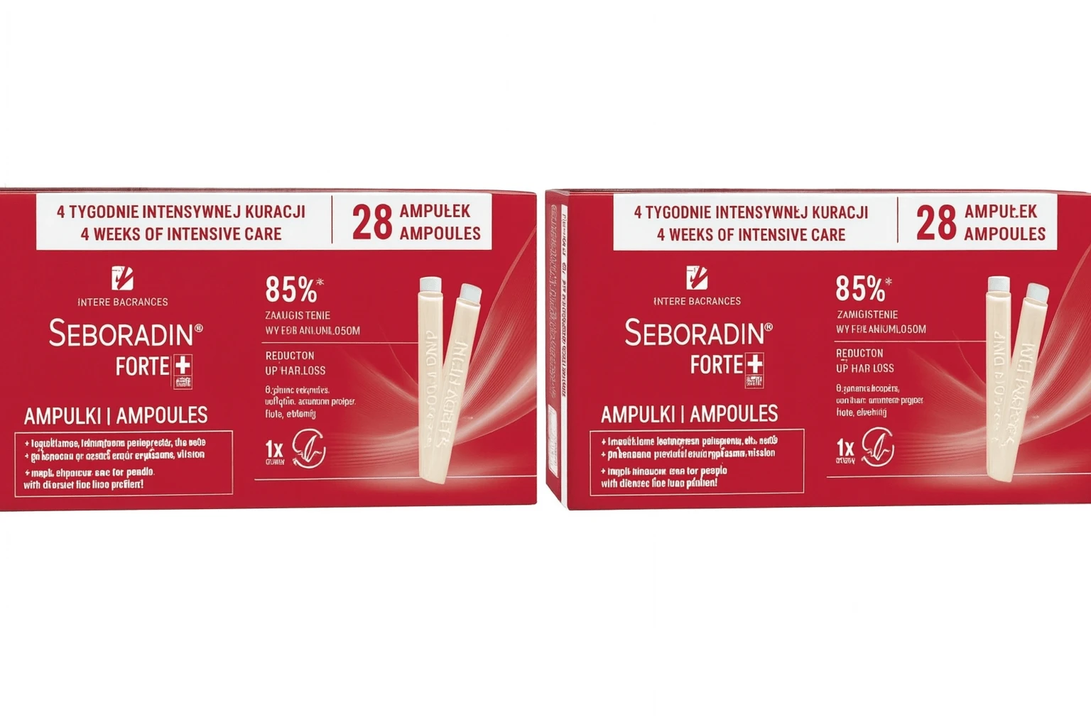 Seboradin Forte 56 Ampullen, Behandlung gegen Haarausfall, 2x28 Ampullen